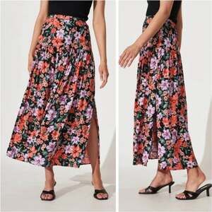 Abel the Label Cassandra Dark Floral Summer Boho Maxi Skirt Anthropologie Small
